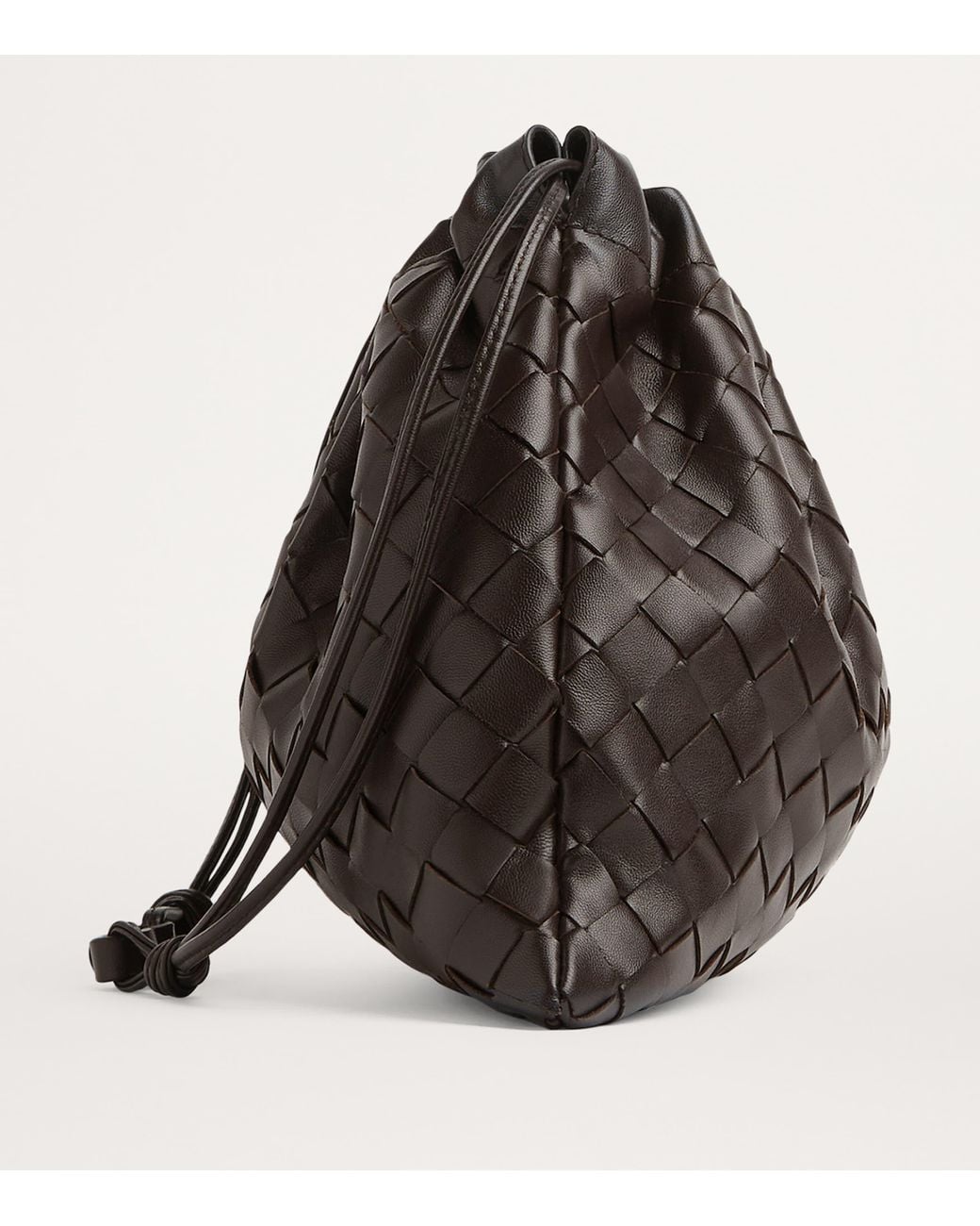 Bottega Veneta Brown Leather Dustbag Shoulder Bag