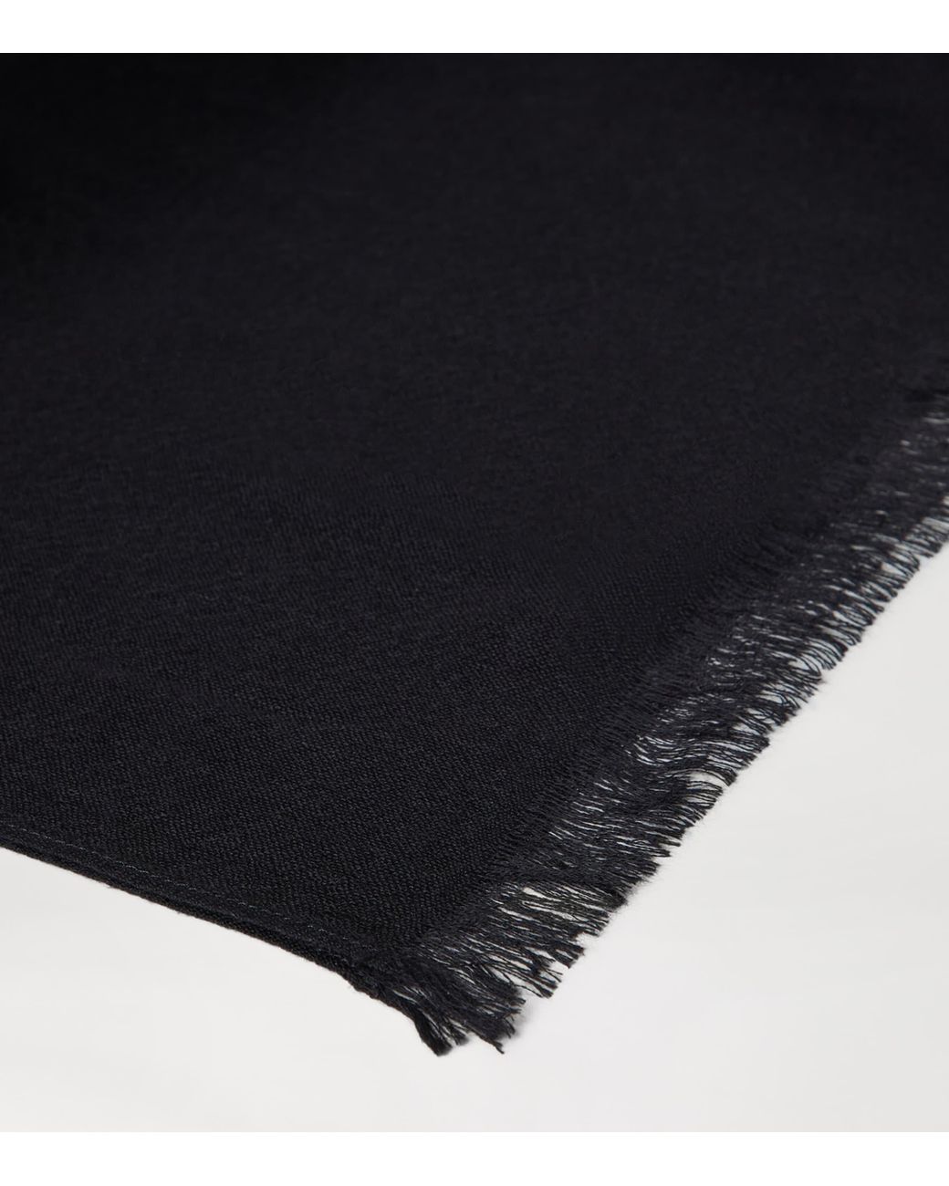 Brunello Cucinelli Black Cashmere-Silk Scarf