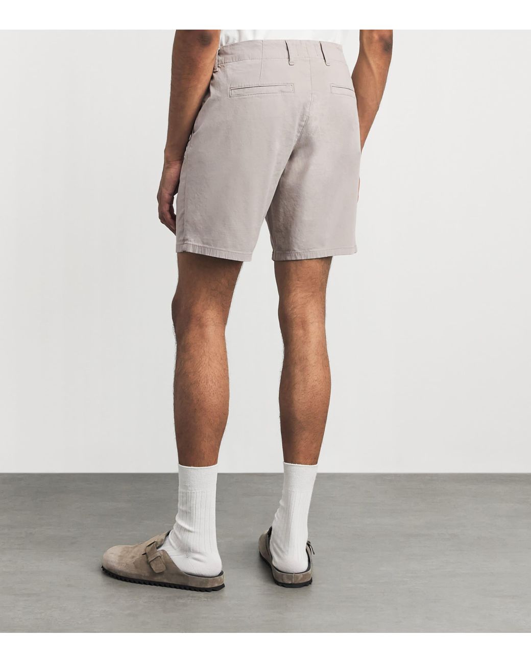 PAIGE Gray Phillips Chino Shorts for men