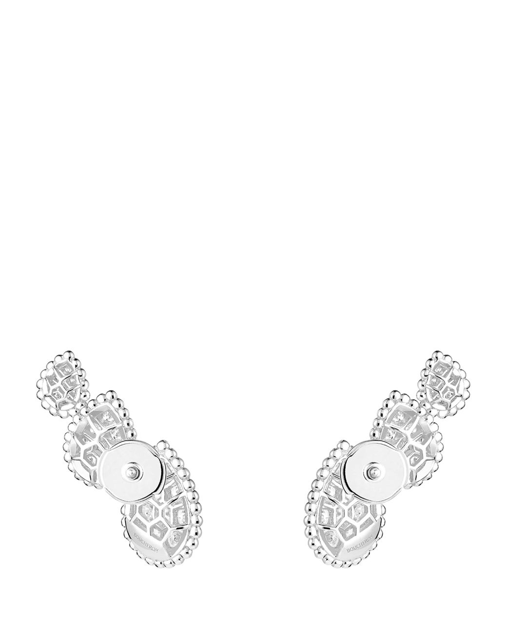 Boucheron Metallic And Diamond Serpent Bohème Three Motifs Earrings
