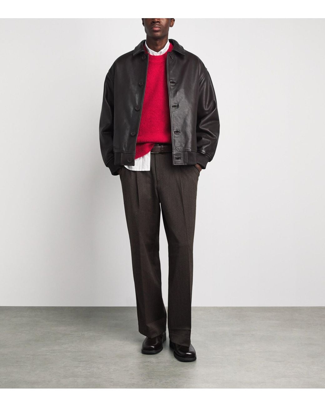 Wax London Red Wool-Blend Wilde Sweater for men