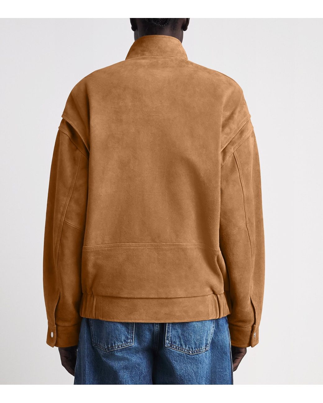 Charoux Brown Suede Tunnel Aviator Jacket