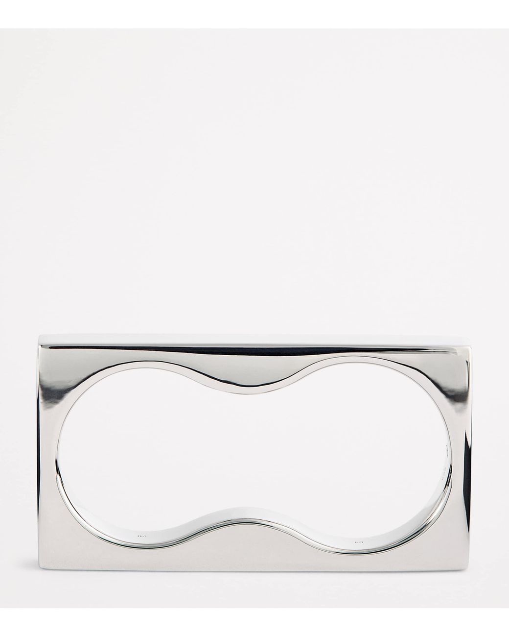 Tom Wood White Sterling Double Square Ring for men