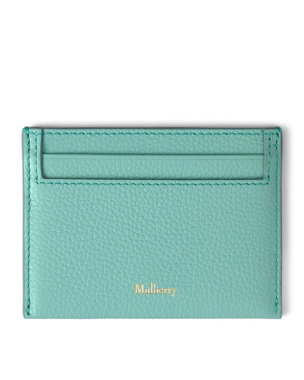 Mulberry Green Leather Continental Card Holder