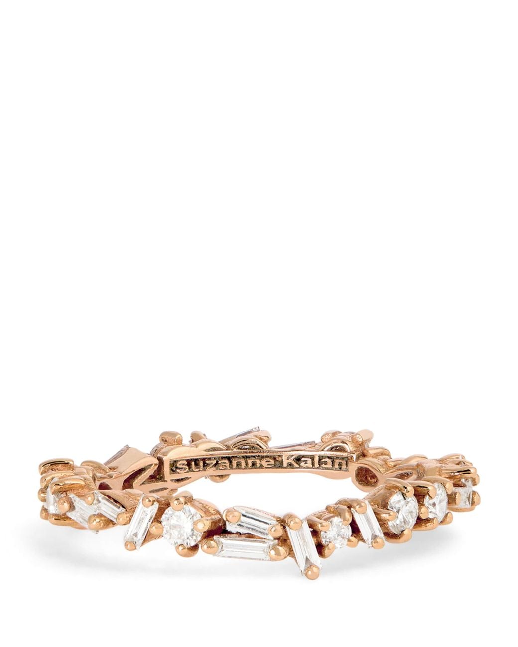 Suzanne Kalan Natural And Diamond Classic Wavy Eternity Ring