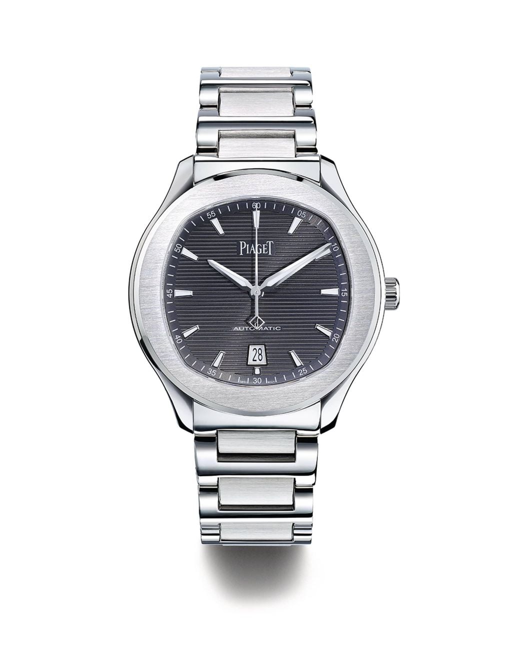 Piaget Metallic Stainless Steel Polo Date Watch