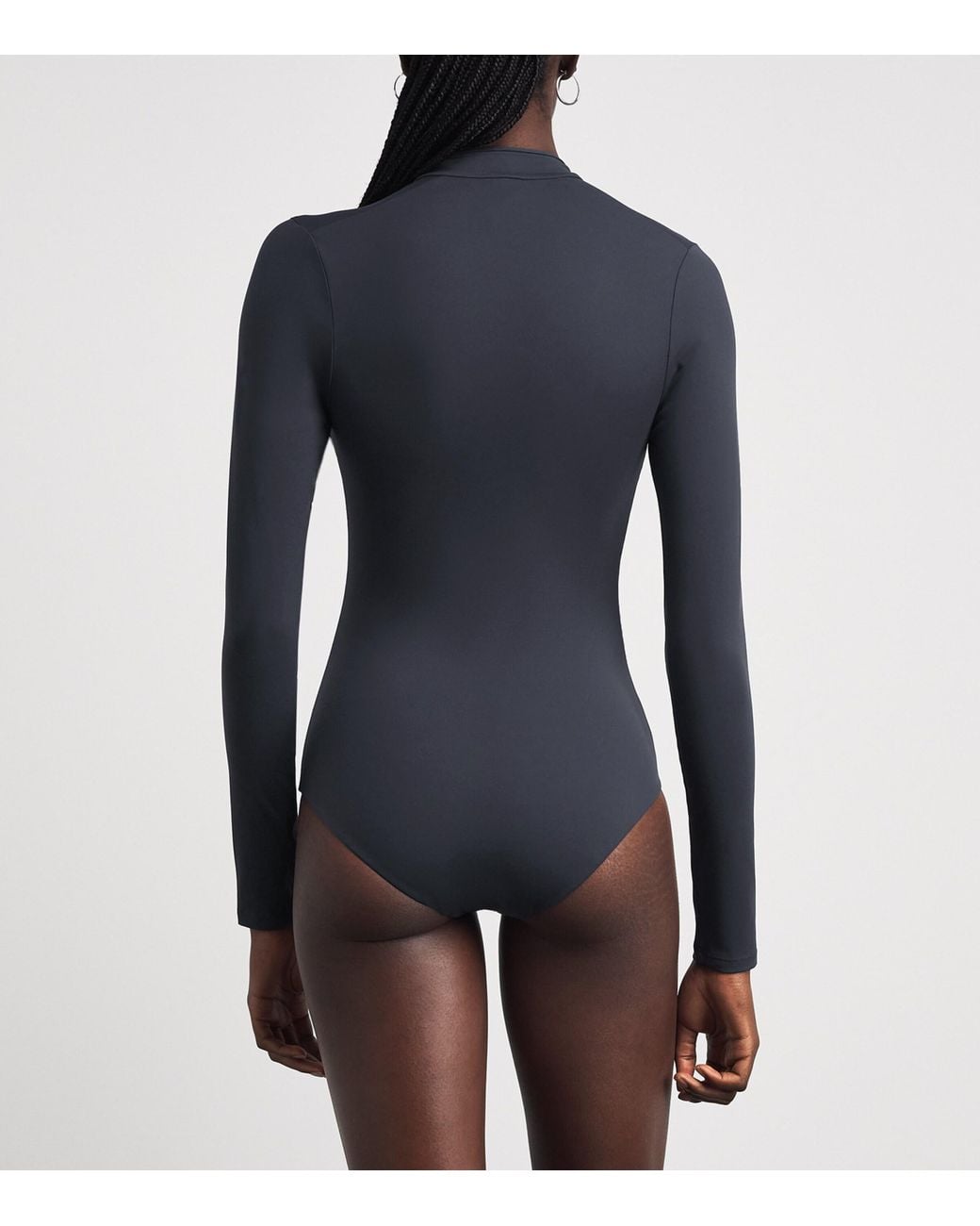 Hunza G Blue Tyra Long-Sleeve Swimsuit