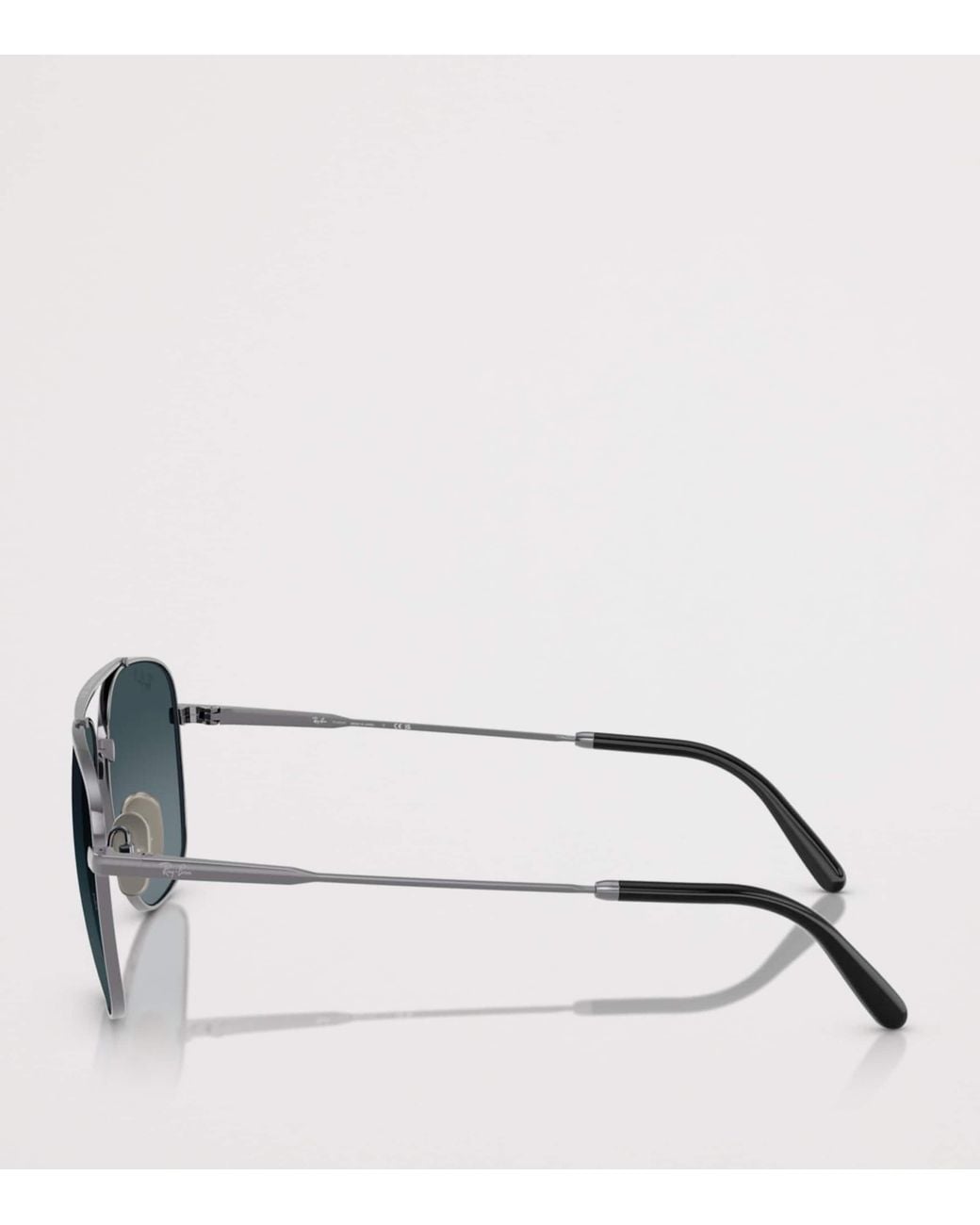 Ray-Ban Gray Titanium William Square Sunglasses