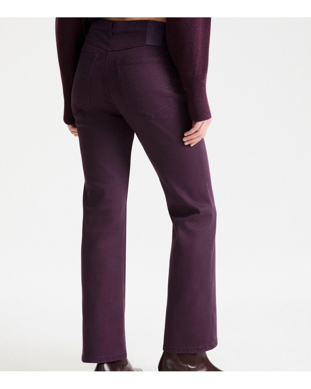 Marella Purple Straight Jeans