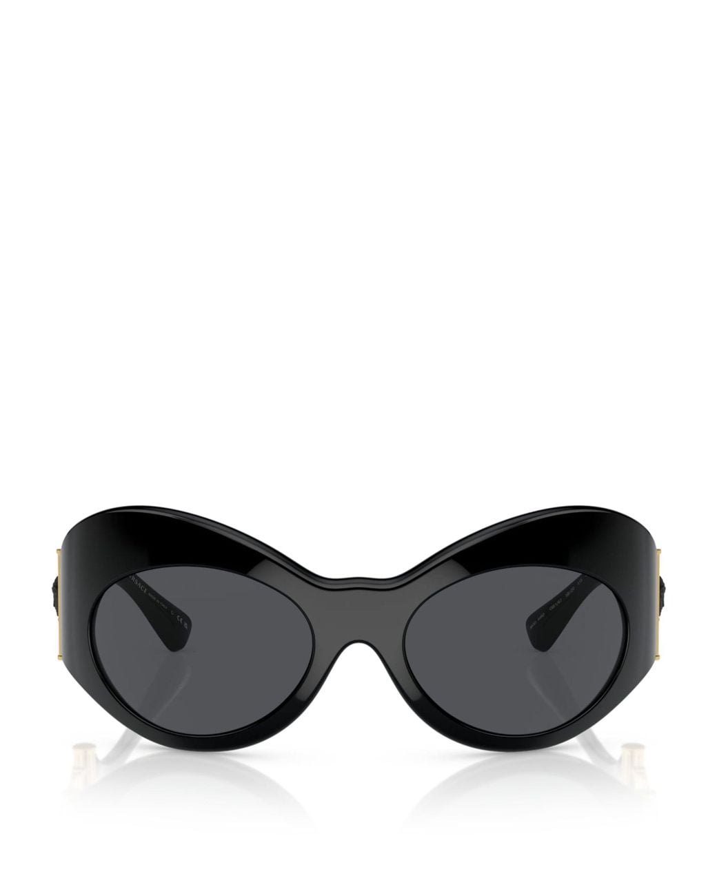 Versace Black Acetate 0Ve4462 Irregular Sunglasses