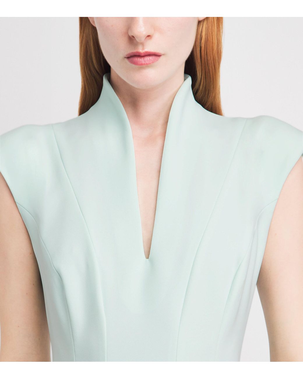Sabina Bilenko Blue Crepe Erica Midi Dress