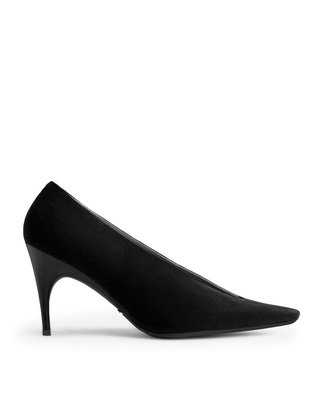 Balenciaga Black Suede Duchesse Pumps 90
