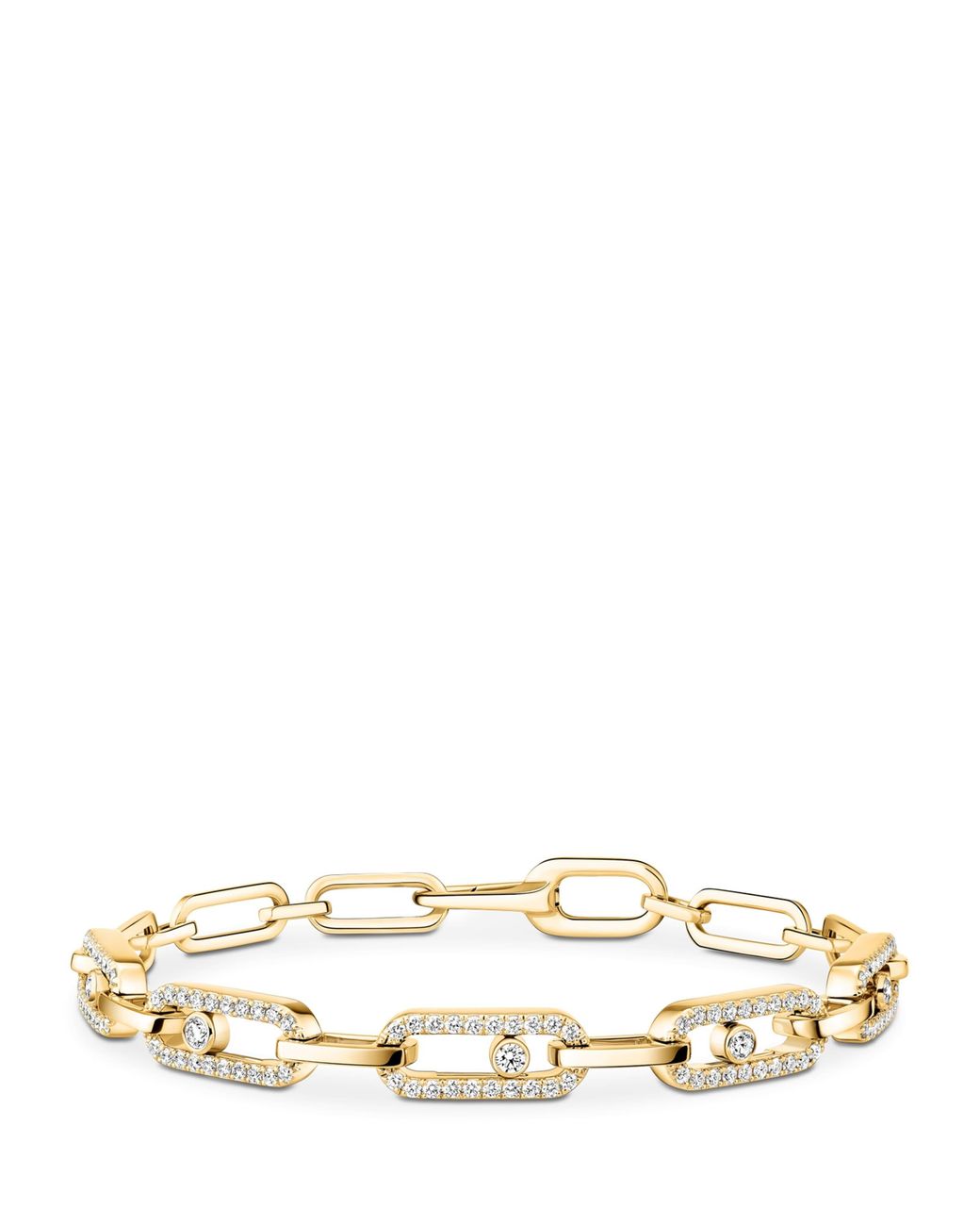 Messika Metallic Move Link And Diamond Multi Bracelet