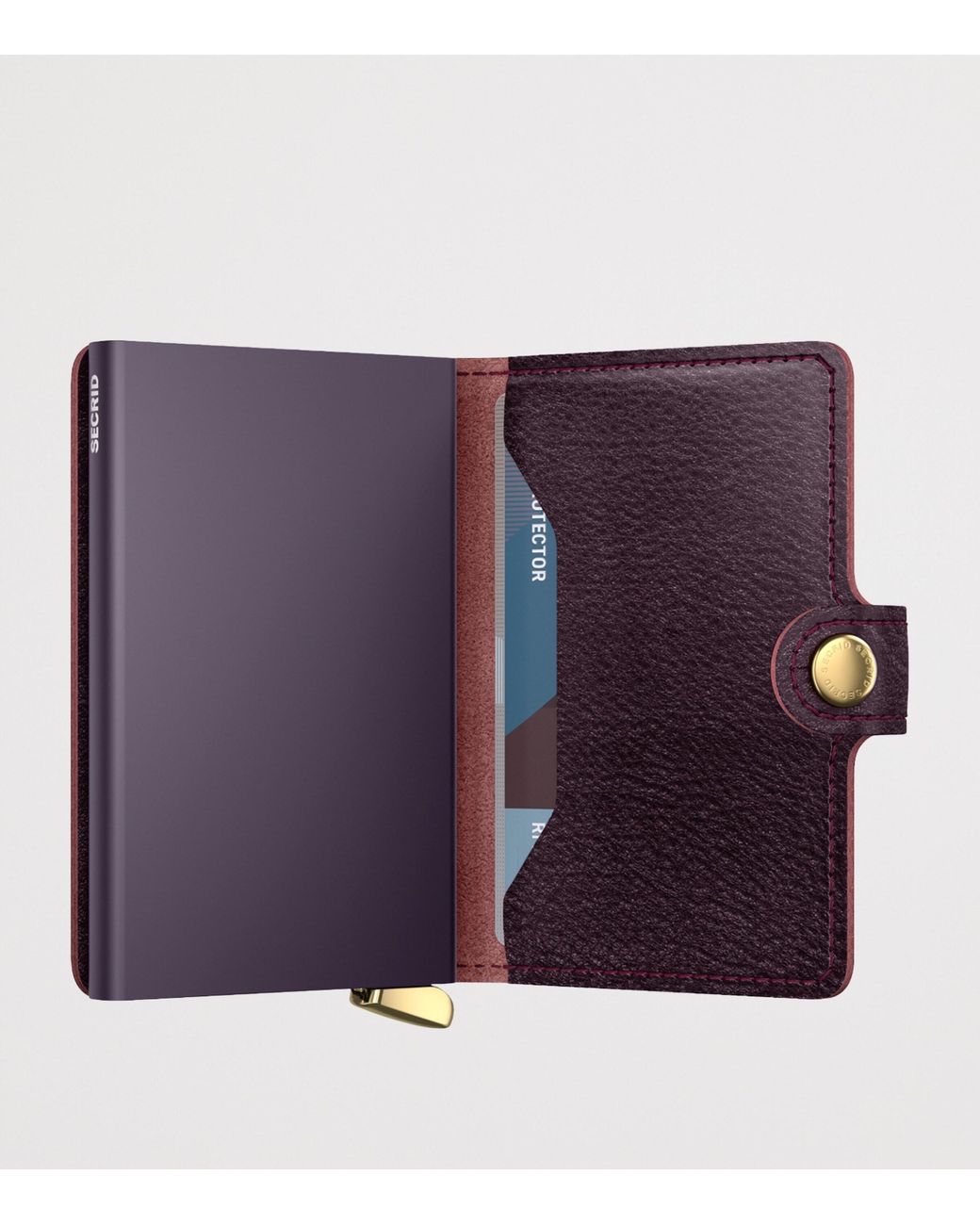 Secrid Purple Basco Leather Miniwallet for men
