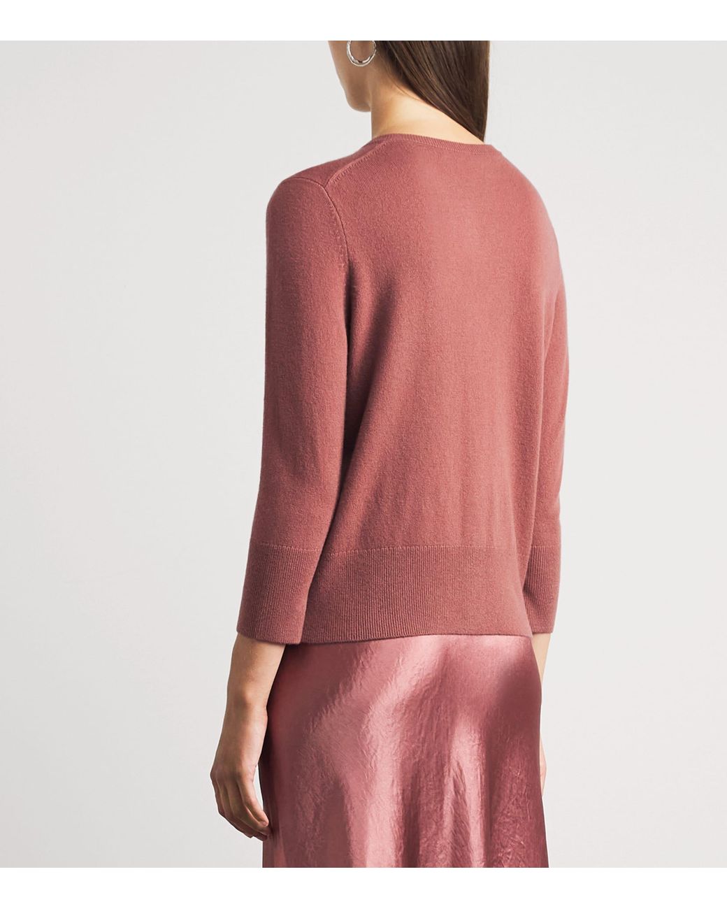 Vince Pink Wool-Blend Cardigan