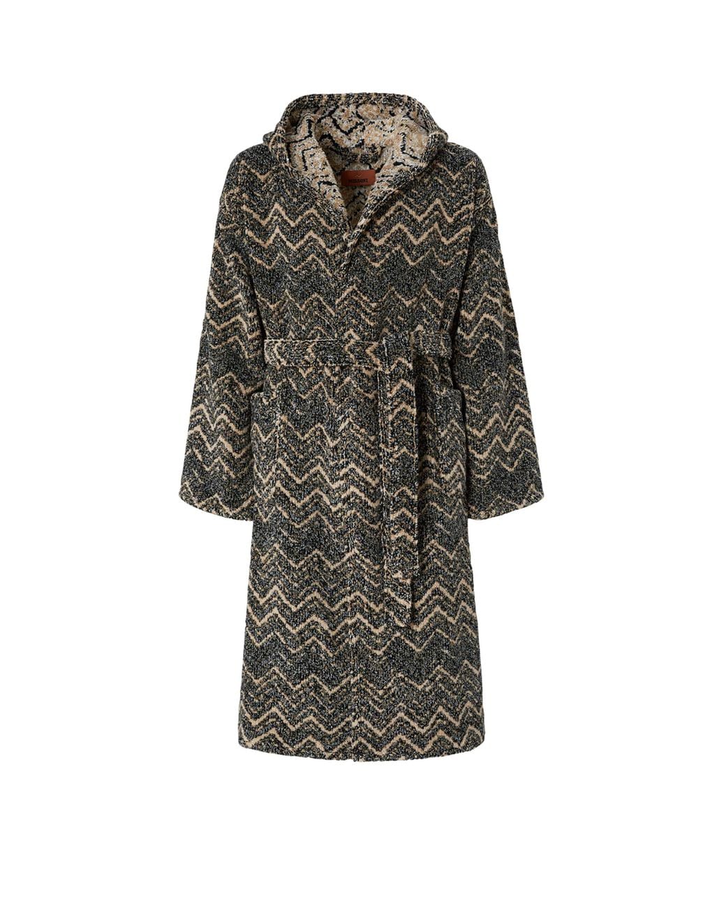 Missoni Gray Towelling Zigzag Azul Robe