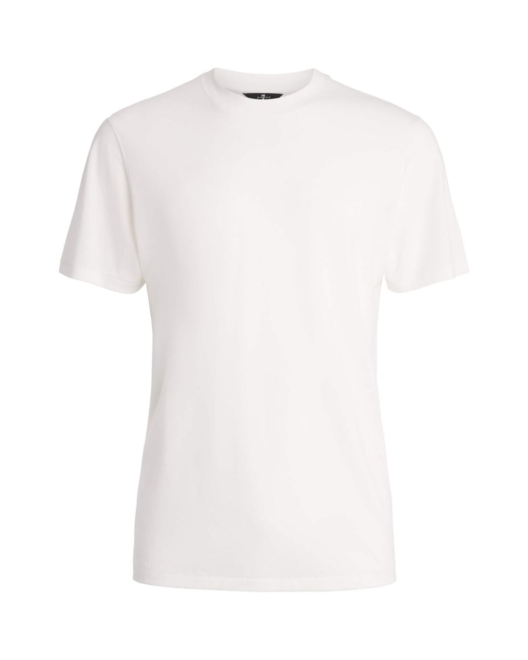 7 For All Mankind White Crew-Neck T-Shirt for men