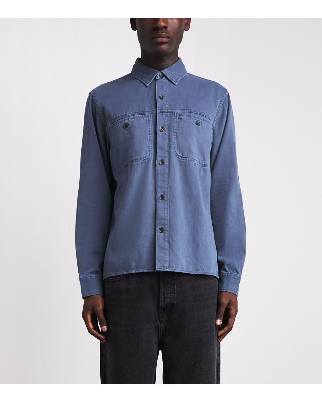 Rag & Bone Blue Workwear Denim Shirt for men