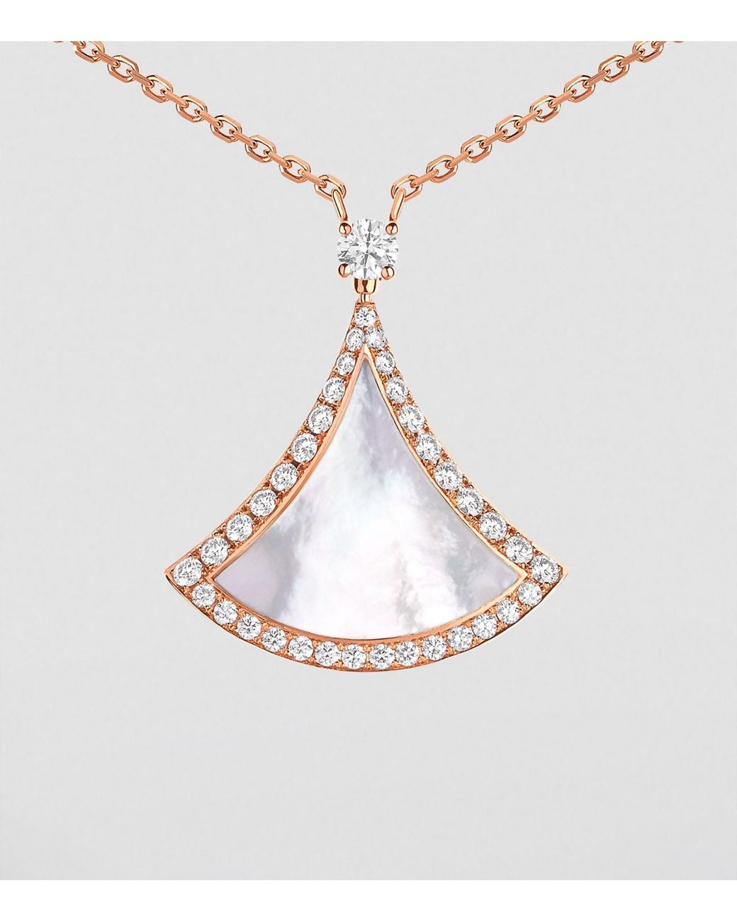 BVLGARI White Mother-Of-Pearl And Diamond Divas' Dream Necklace