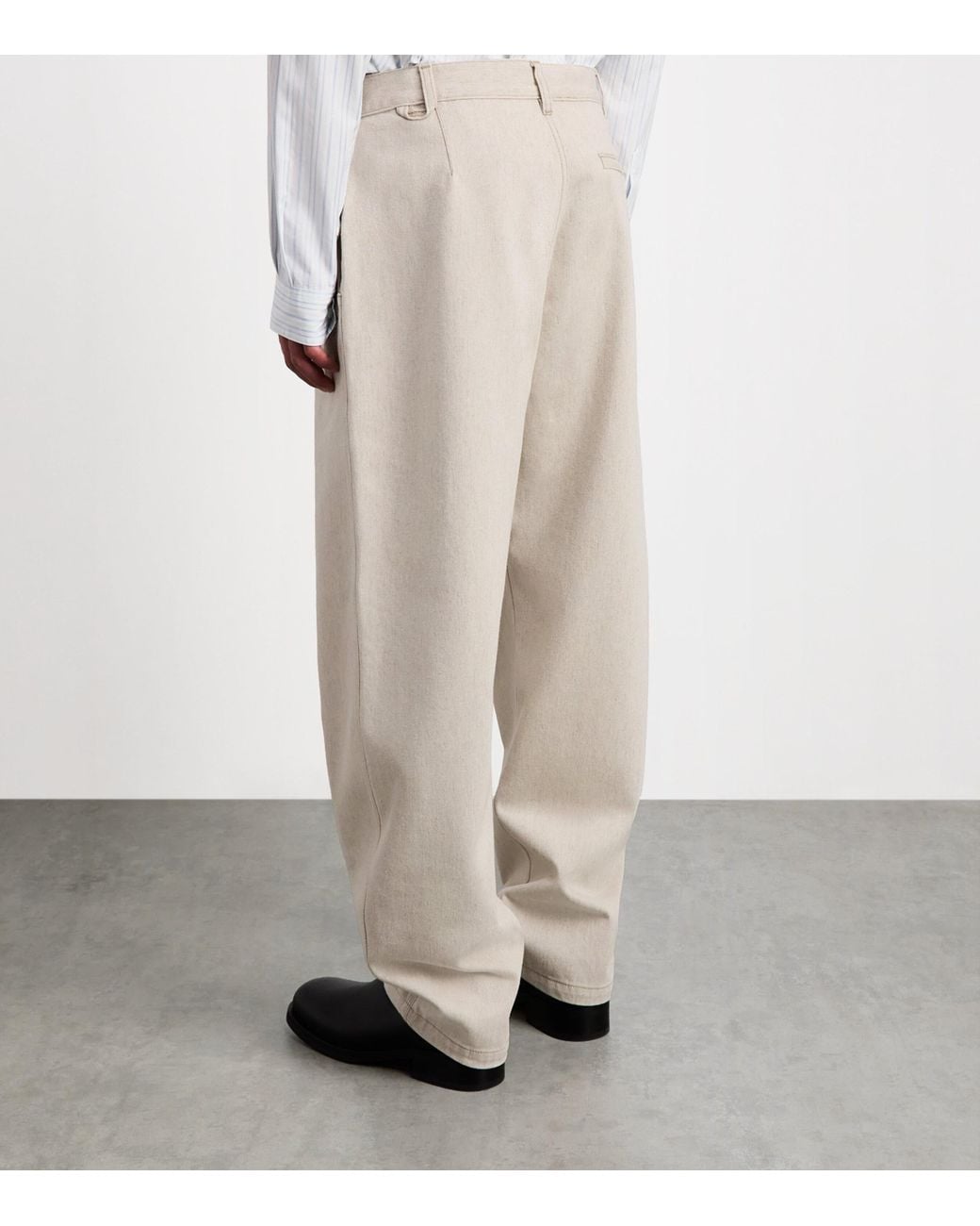 Jacquemus White Paysan De-Nîmes Wide-Leg Denim Trousers for men