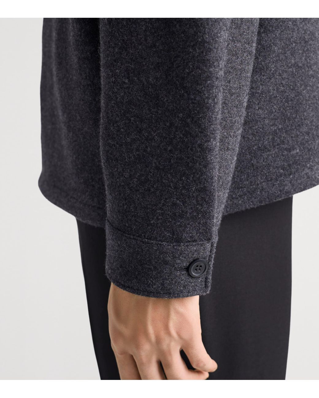 Prada Gray Wool Blend Shirt for men