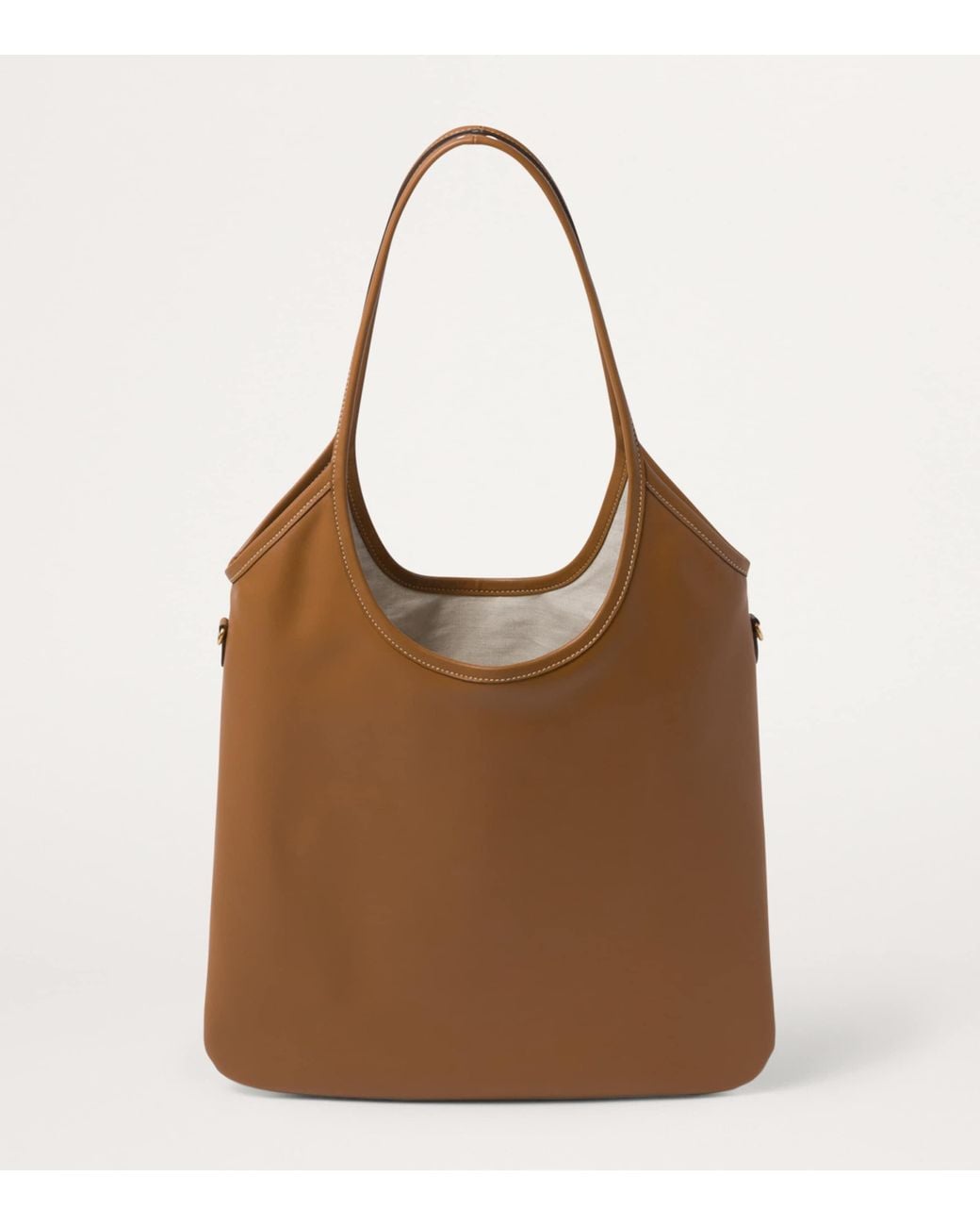 Miu Miu Brown Leather Ivy Tote Bag