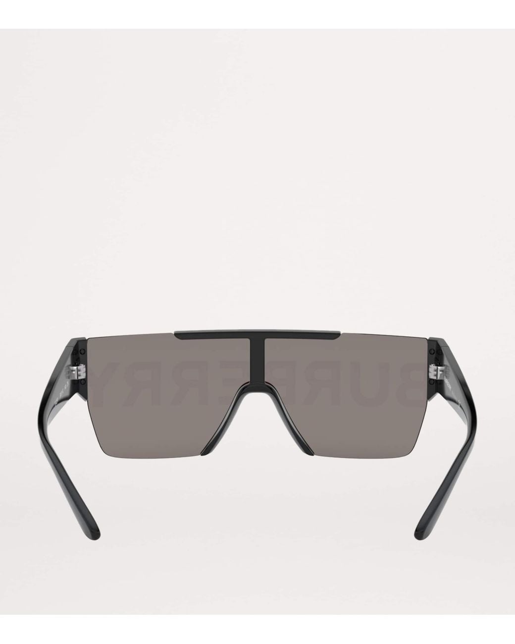 Burberry Gray Acetate Square Sunglasses for men