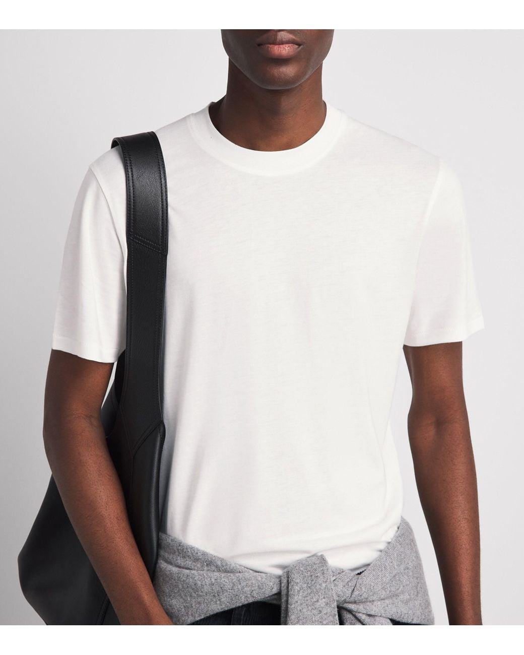 7 For All Mankind White Crew-Neck T-Shirt for men