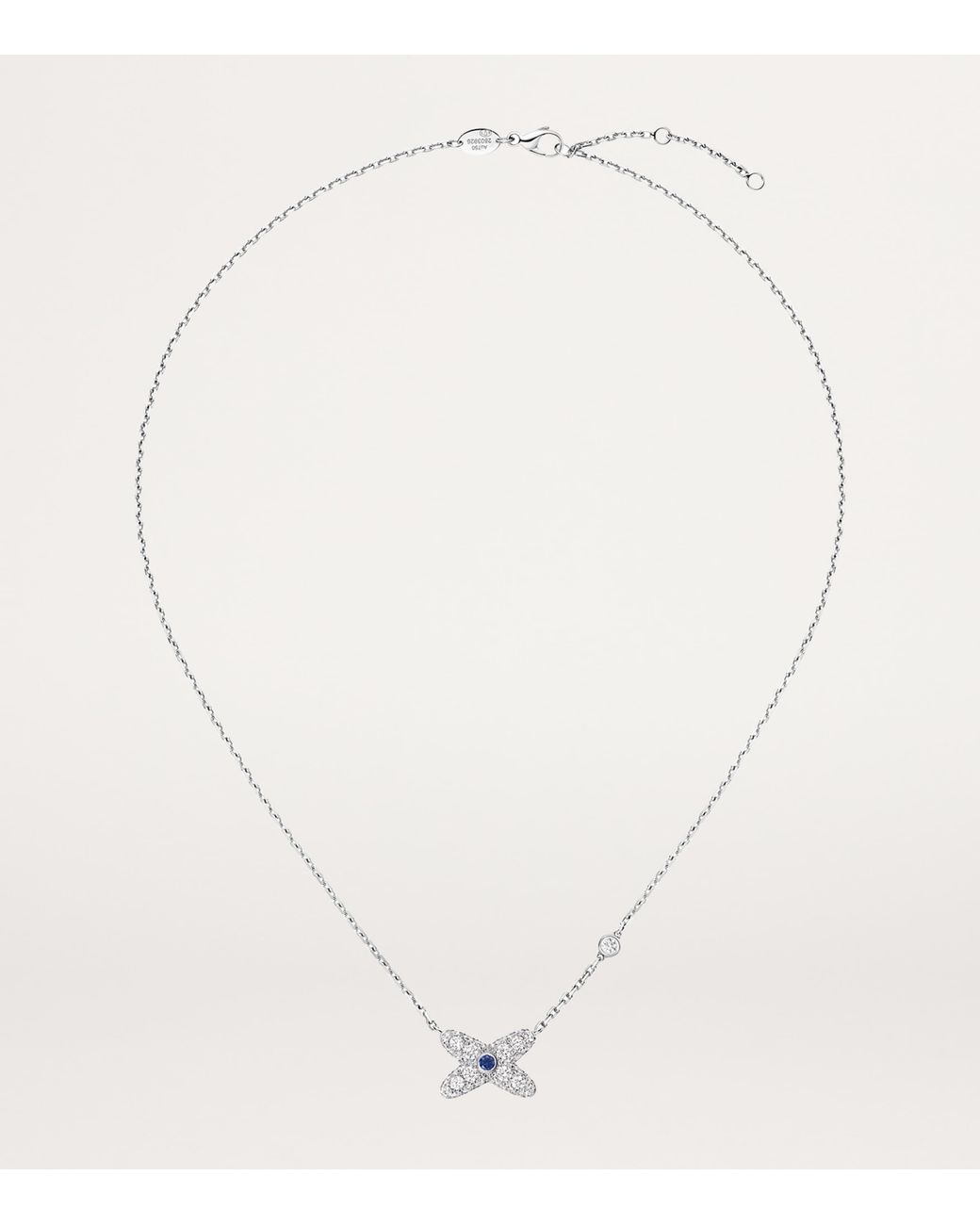 Chaumet Metallic Diamond And Sapphire Jeux De Liens Necklace