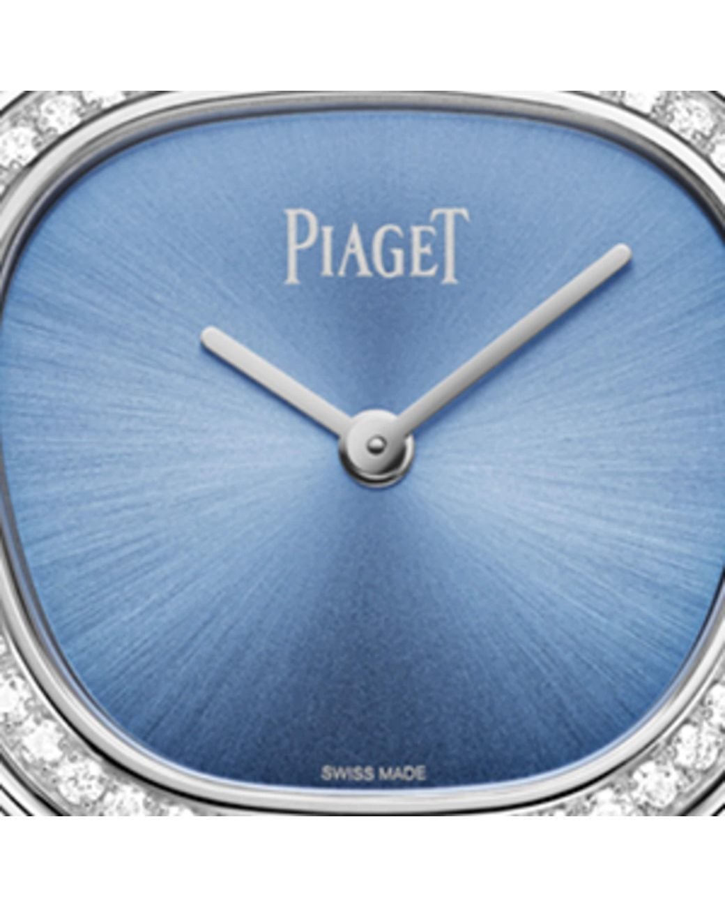 Piaget Blue Stainless Steel And Diamond Sixtie Watch