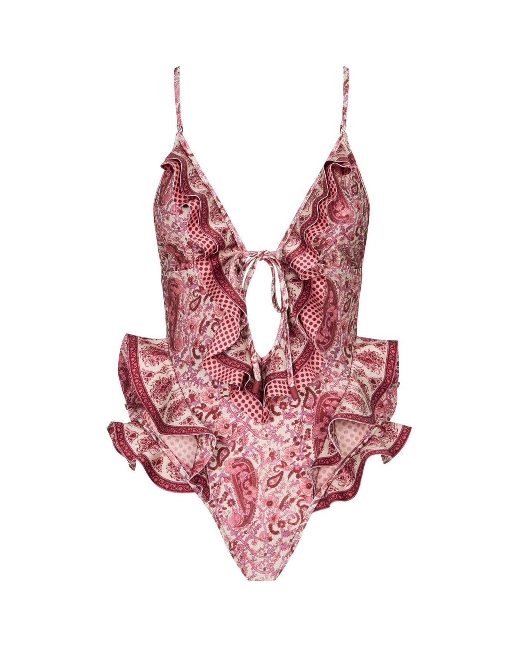 Ruffle Zimmermann Floral Swimsuit ZIMMERMANN Kids Allia Ruffled