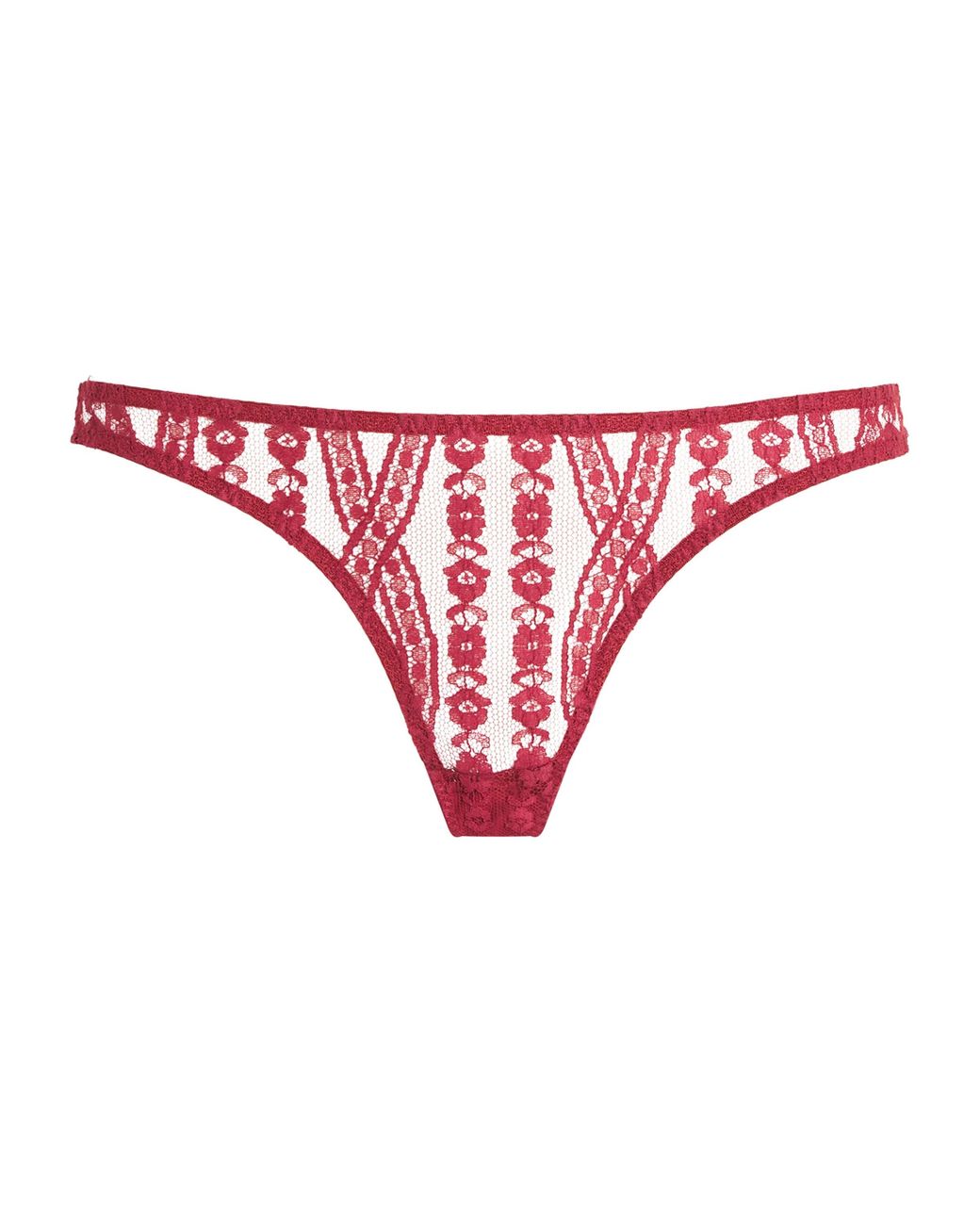 Coco De Mer Red Lace Renata Brazilian Briefs