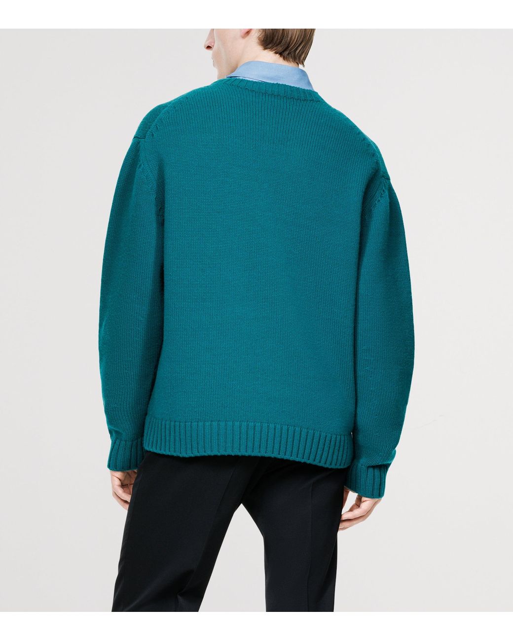 Tom Ford Green Virgin Wool-Cashmere Sweater for men