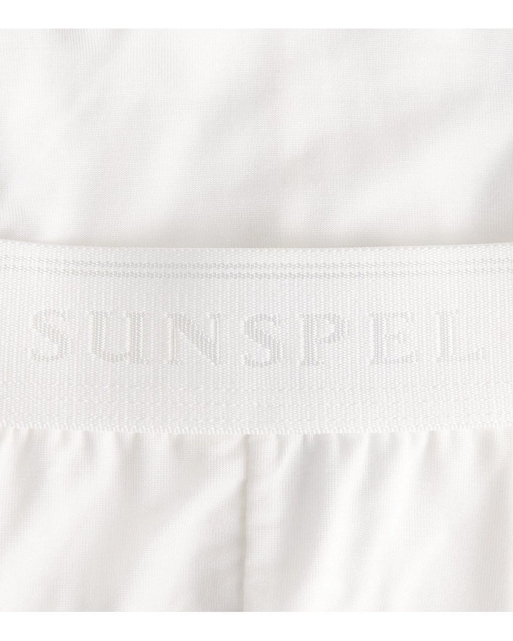 Sunspel White Stretch-Tencel Trunks for men