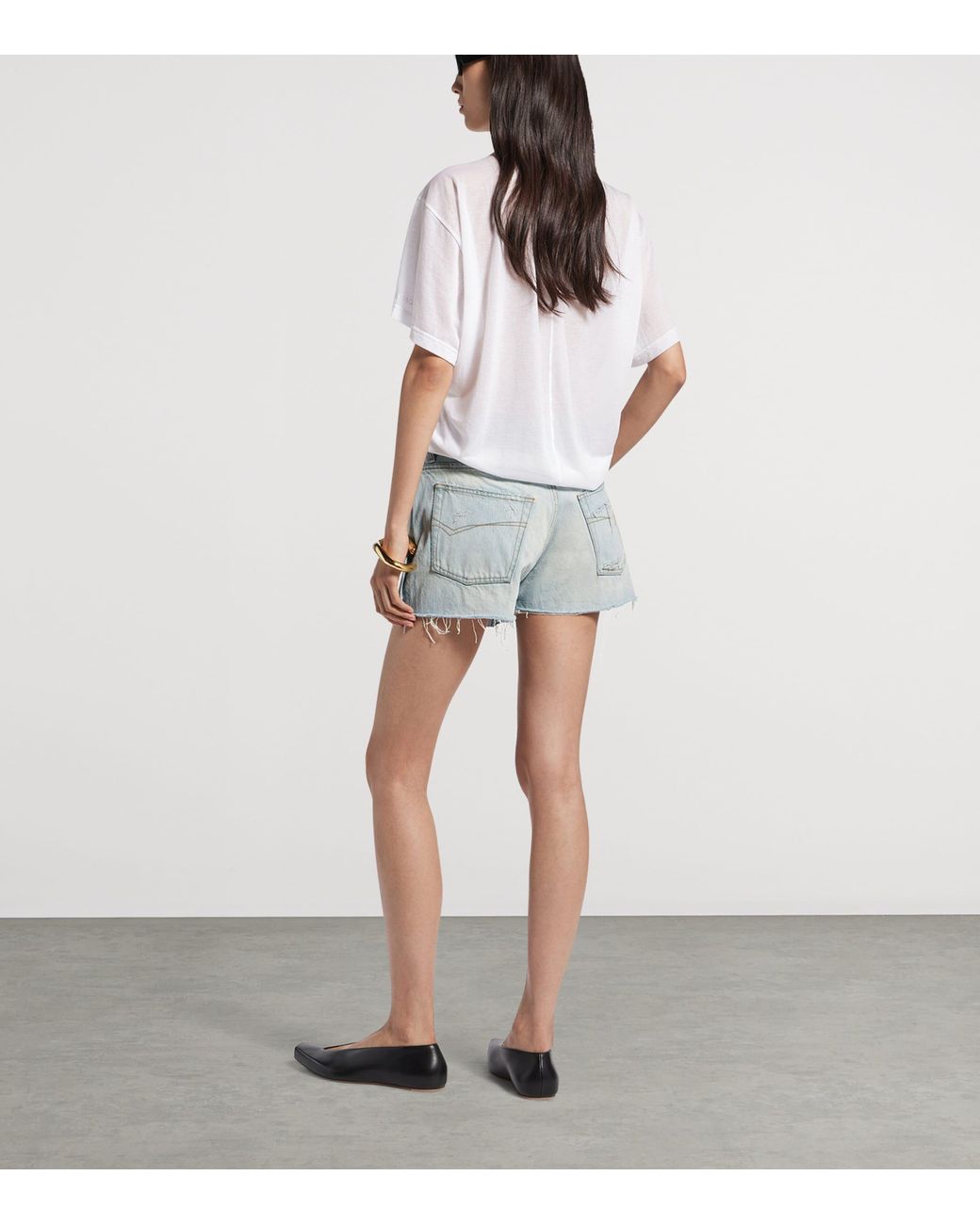Balenciaga Blue Denim Mini Skort
