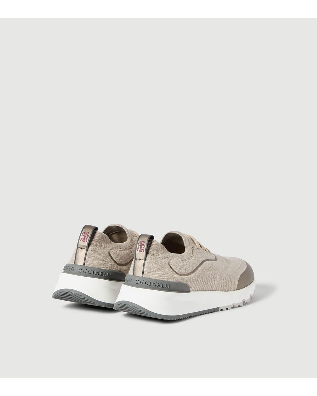 Brunello Cucinelli Natural Technical Cotton Sneakers for men