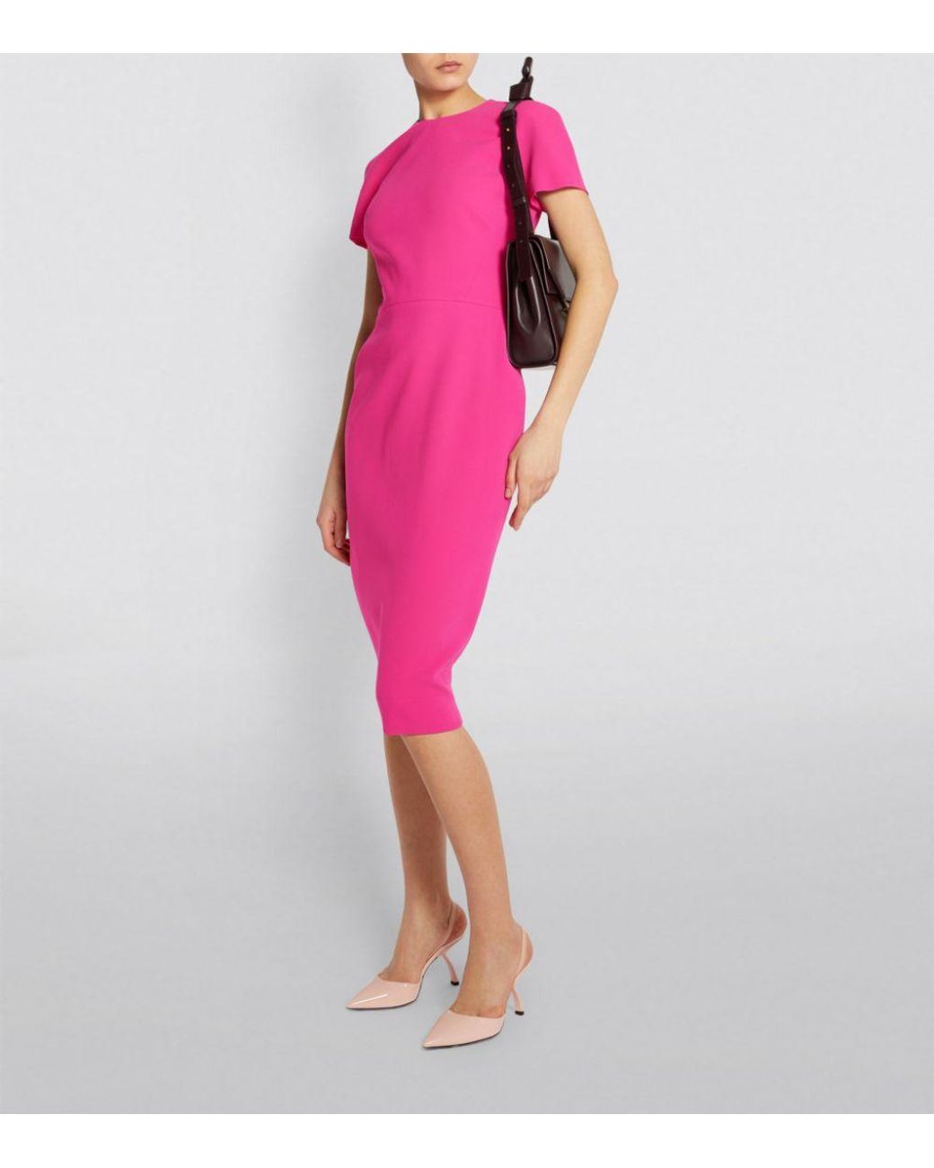 Victoria Beckham Fitted T-shirt Dress in Pink | Lyst UK Victoria Beckham Fitted T-shirt Dress in Pink | Lyst UK
