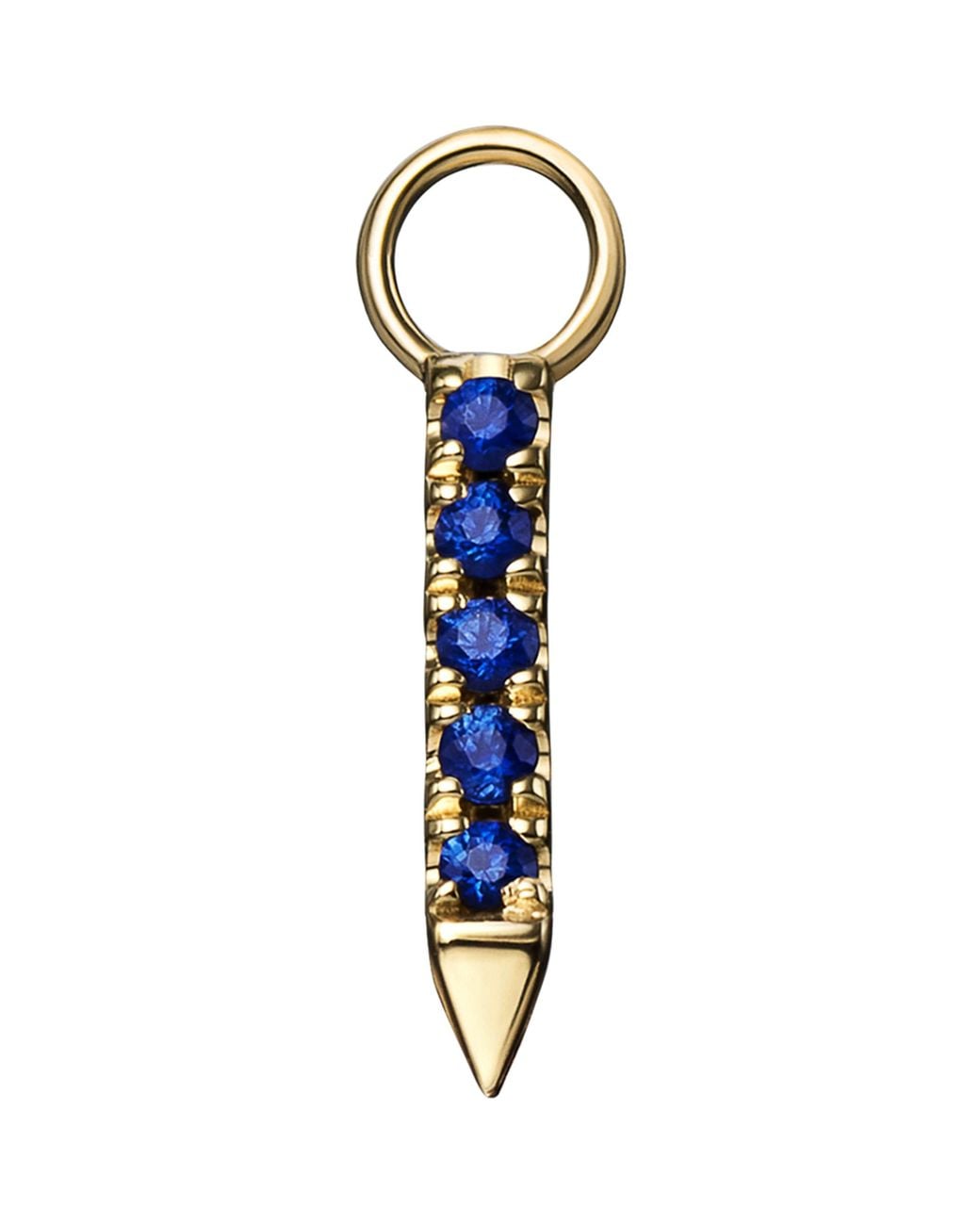 Maria Tash Blue Diamond And Sapphire Eternity Bar Earring Charm