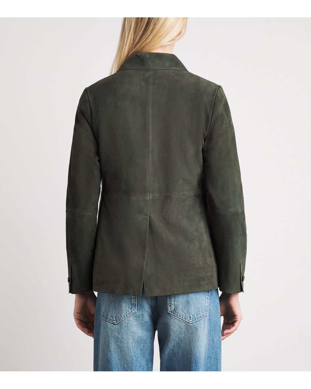 Vince Green Suede Barn Jacket