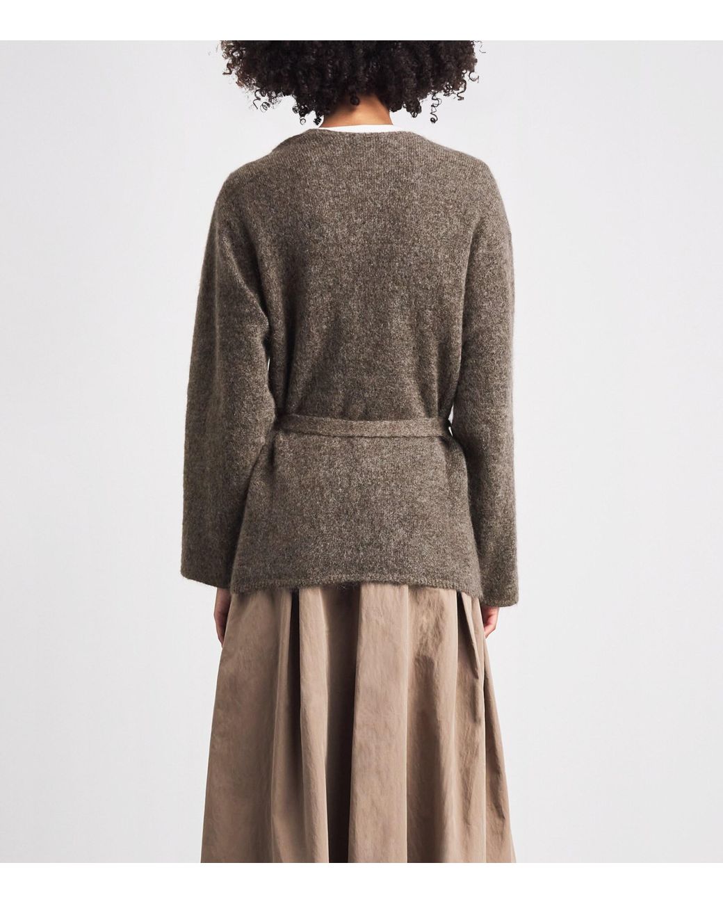 Stylein Brown Brushed Mohair-Blend Neriselle Cardigan