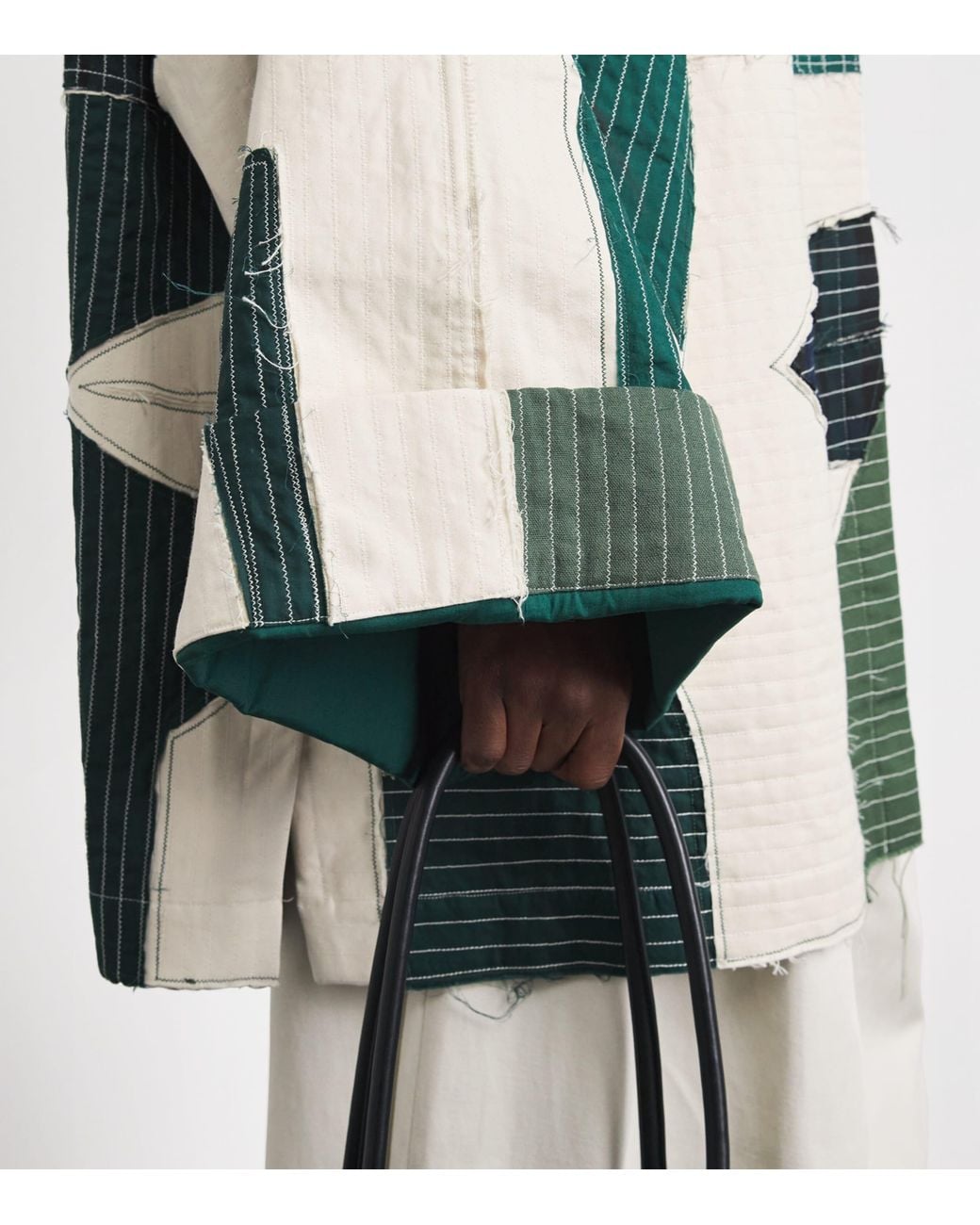 The Cloth Green Patchwork Moko Jumbie Jacket
