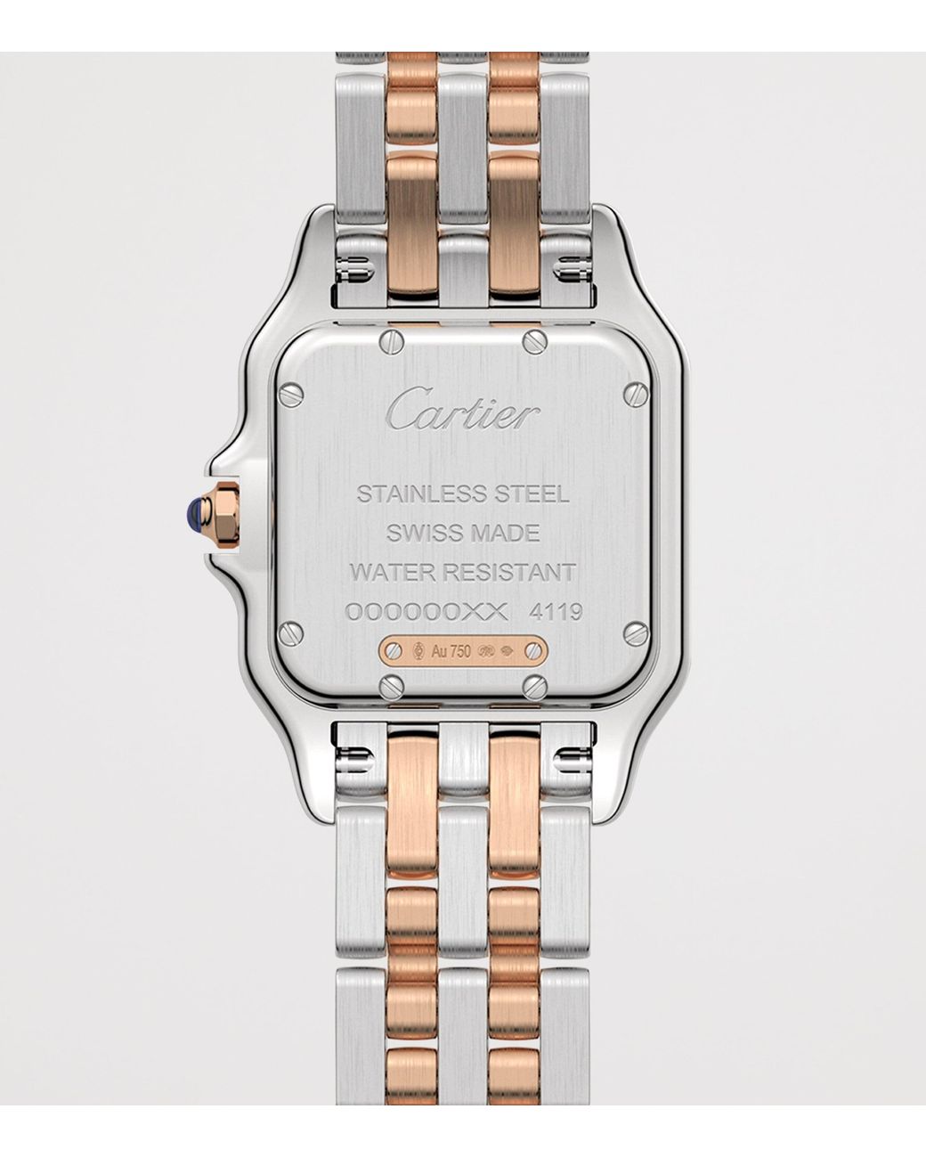 Cartier Metallic Medium Rose And Diamond Panthère De Watch