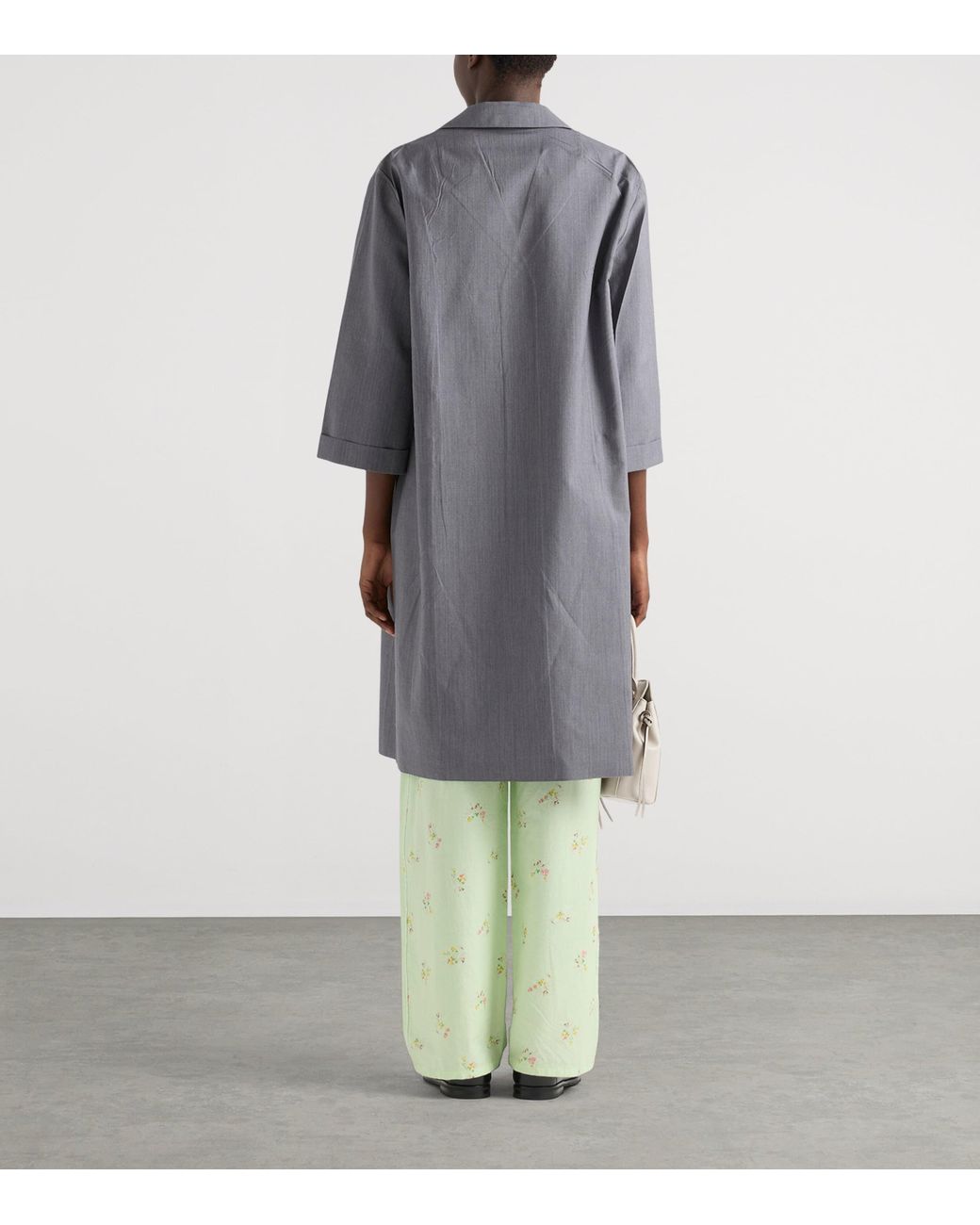 Prada Gray Wool-Mohair Coat