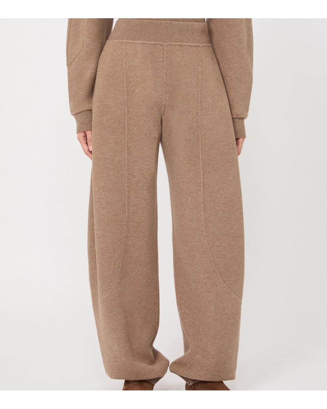 Max Mara Natural Virgin Wool-Cashmere Blend Sweatpants
