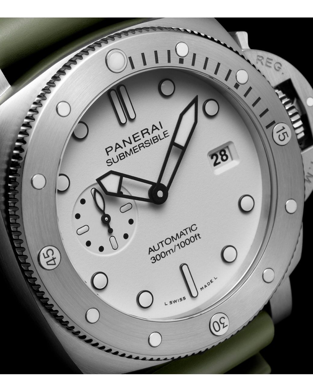 Panerai Gray Stainless Steel Submersible Watch for men