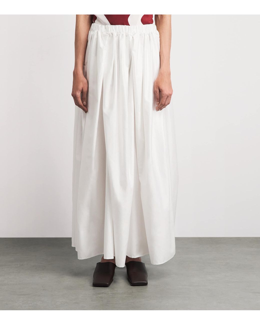 Camilla & Marc White Cotton Zaya Maxi Skirt