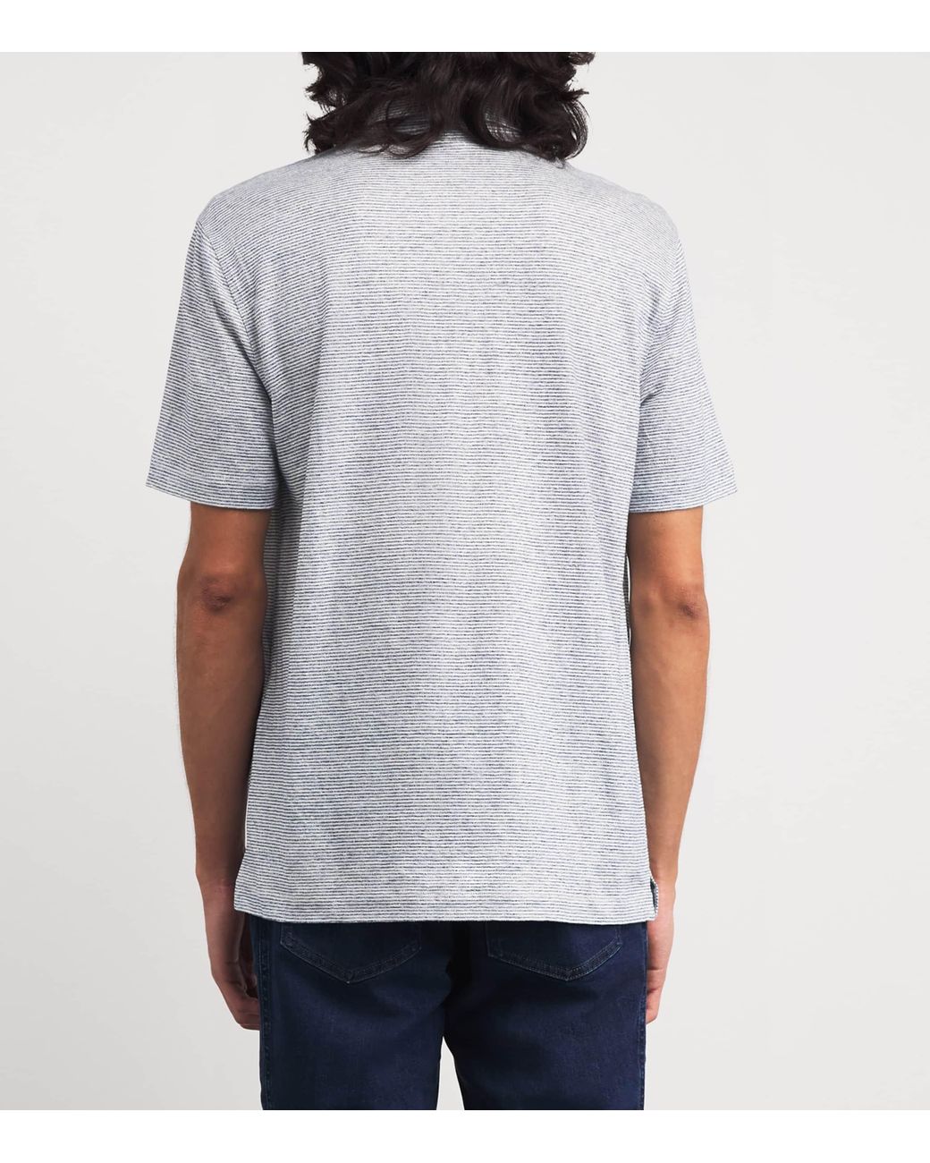 Brioni Gray Cotton Polo Shirt for men