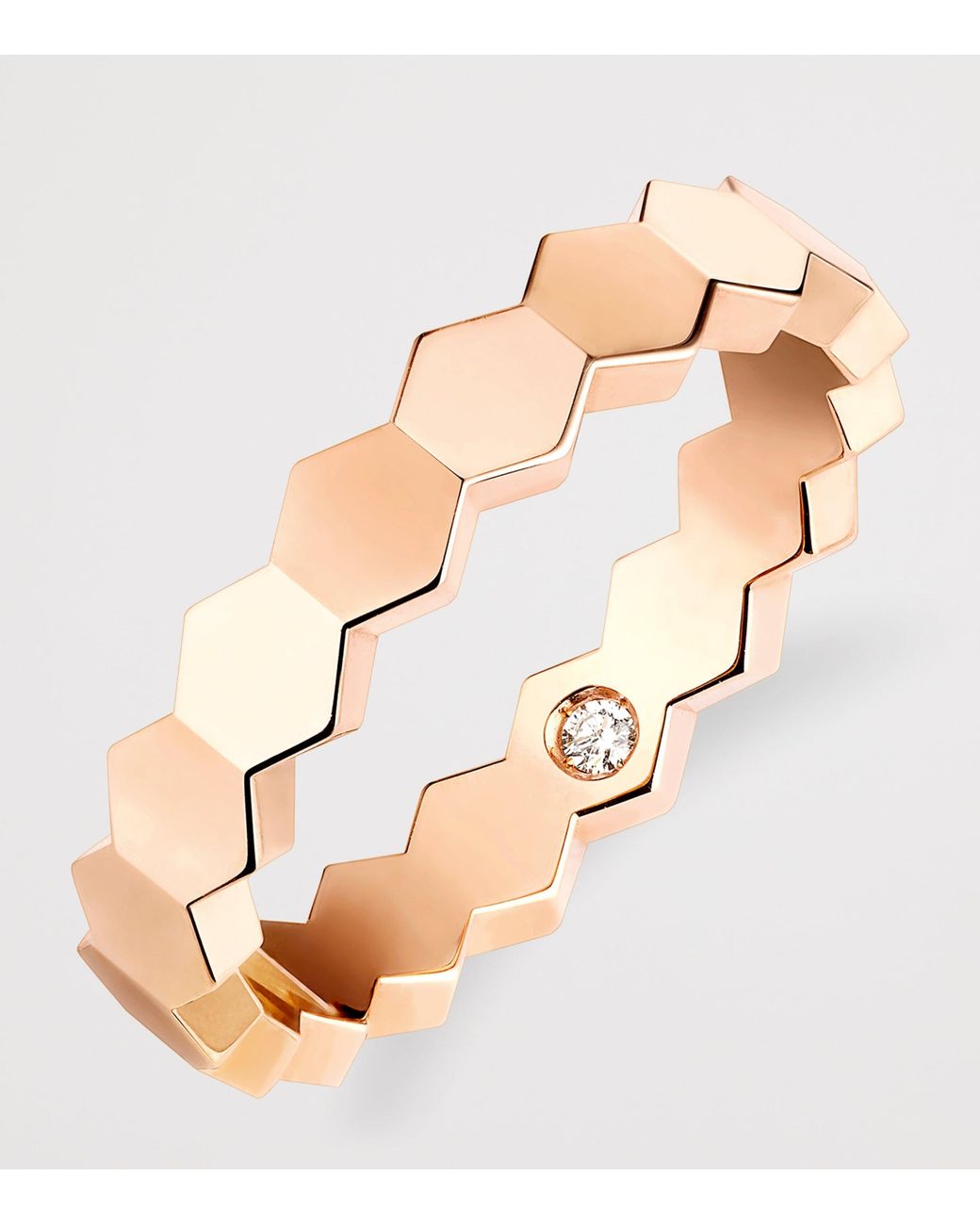 Chaumet Pink And Diamond Bee De Ring