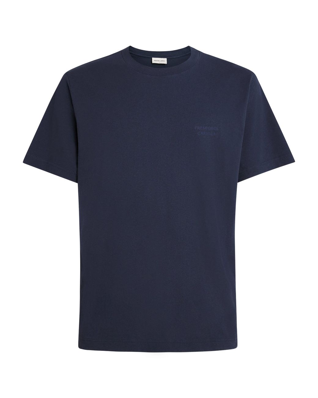 Frescobol Carioca Blue Cotton-Linen Dinis T-Shirt for men