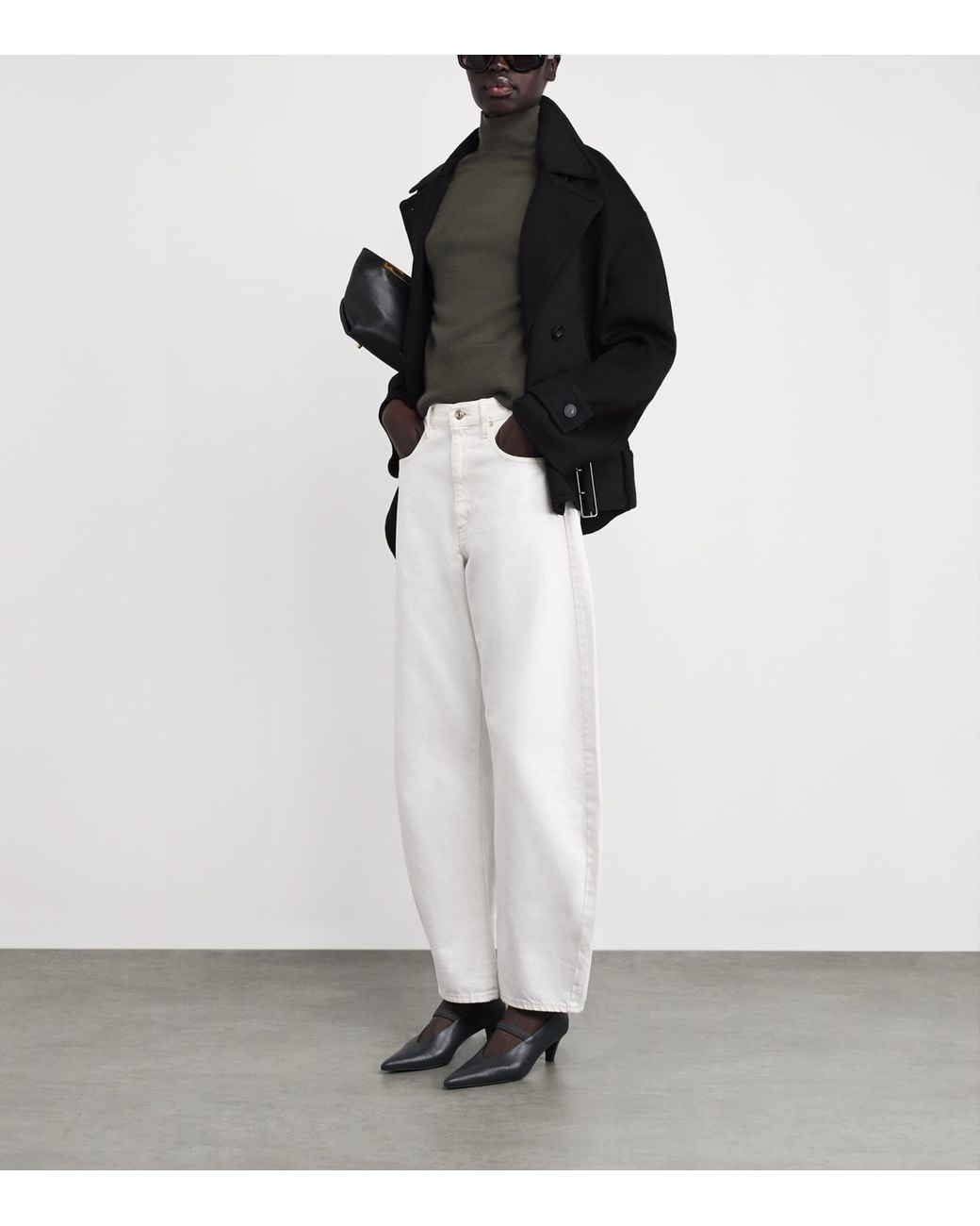Joseph Green Cashmere Oxna High-Neck Sweater
